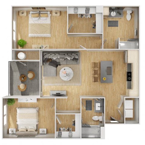 a floor plan of a house